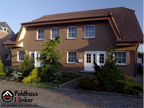 Клинкерная фасадная плитка Feldhaus Klinker R435 carmesi mana, 240*71*9 мм